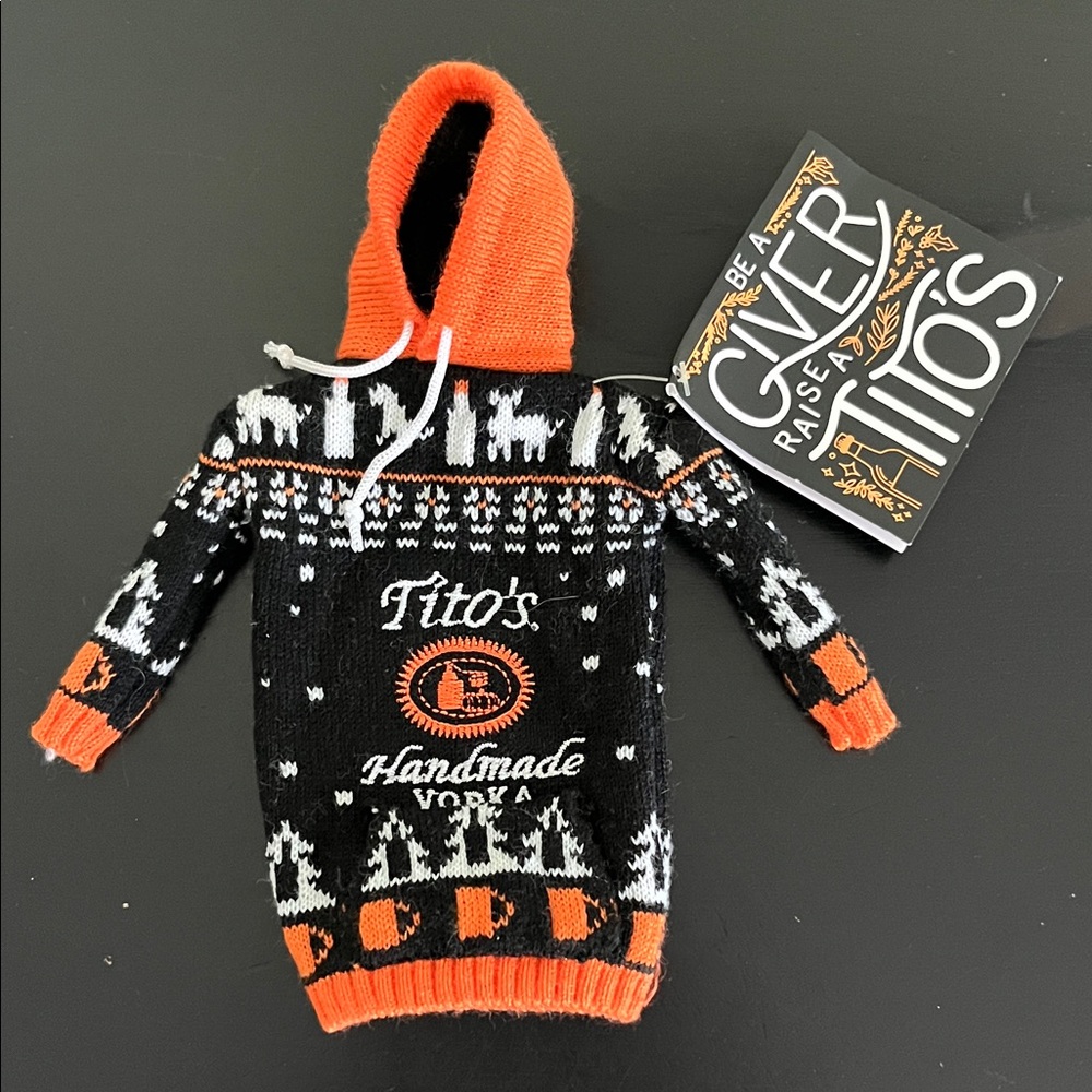 Tito's Vodka Bottle Sweater for Gift Giving
